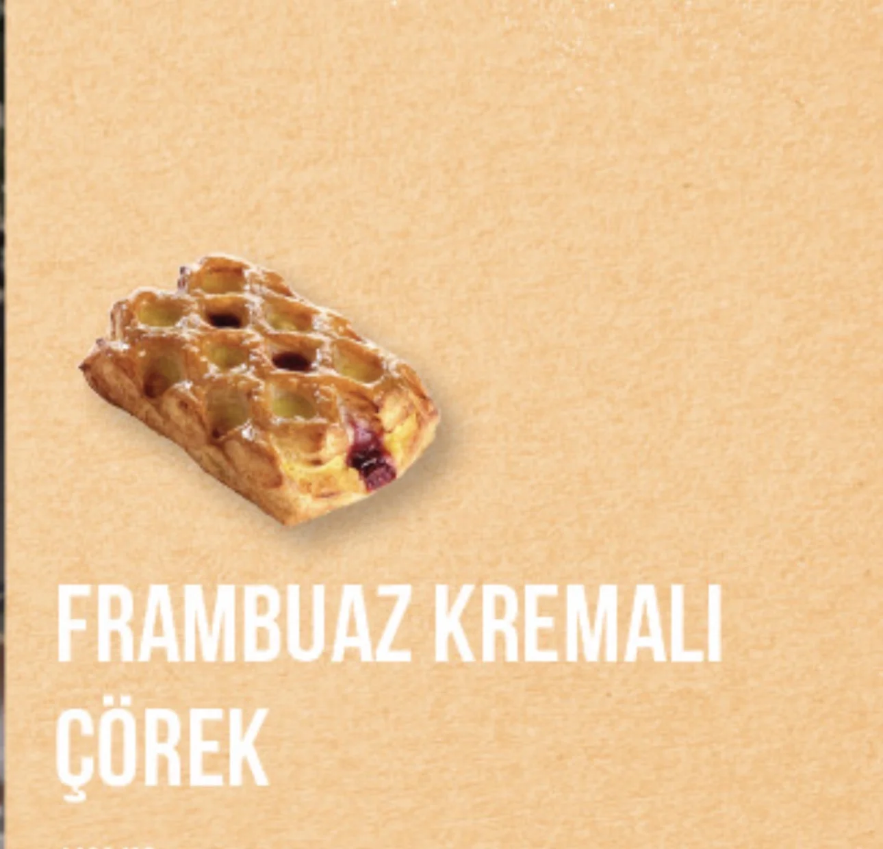 Frambuazlı kremalı Çörek